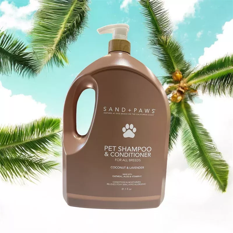 sand and paws pet shampoo and conditioner coconut and lavander 81.1 flo oz