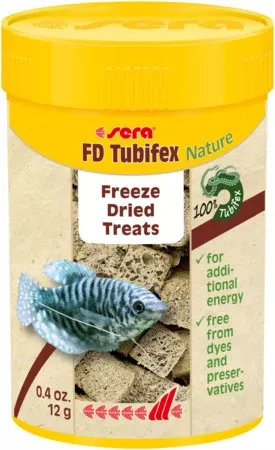 Sera Freeze Dried Tubifex Freeze Dried 0.4 Oz.