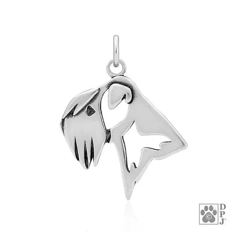 Soft Coated Wheaten Terrier, Head, Pendant
