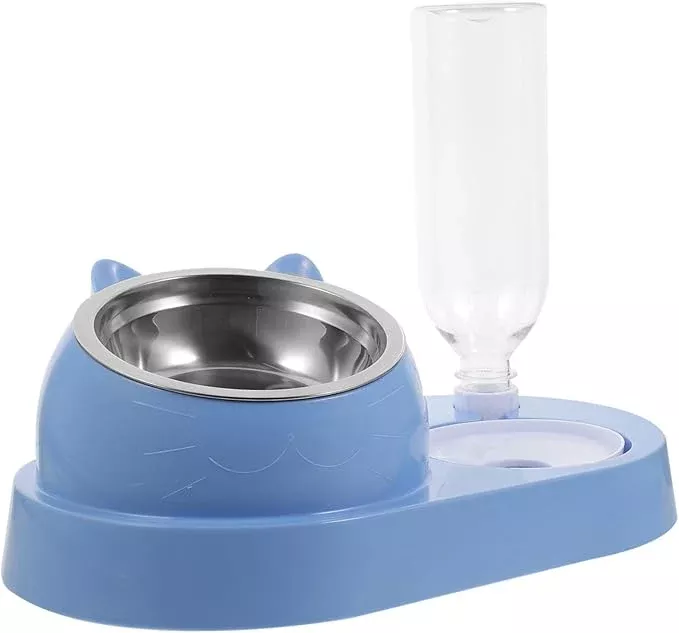 Sturdy Pet Bowls Automatic Water Dish Detachable for Dogs and Cats Home Feeding Station