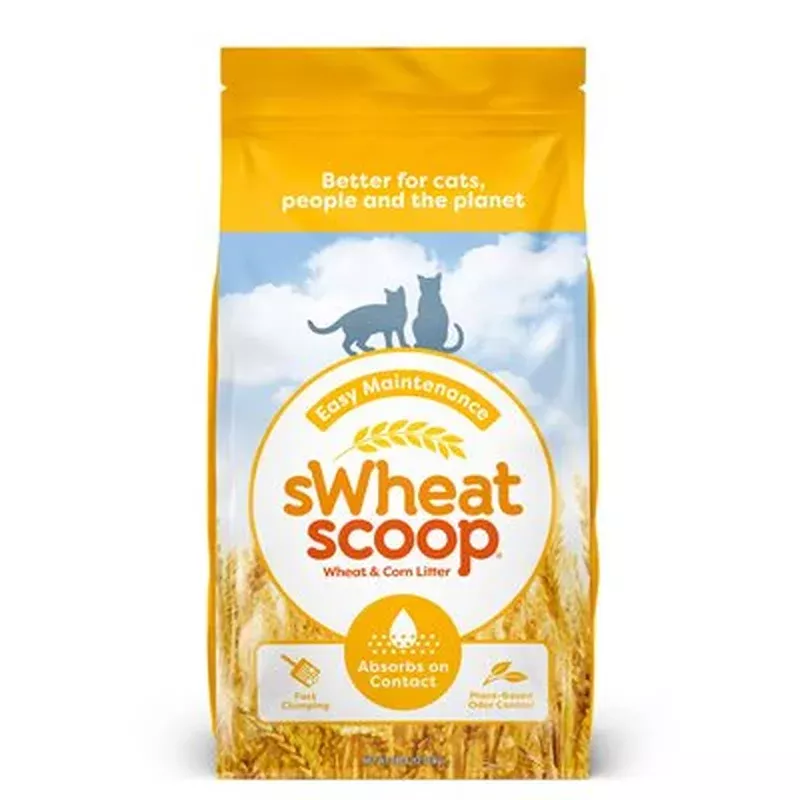 sWheat Scoop Easy Maintenance Wheat & Corn-Based Cat Litter 28LB