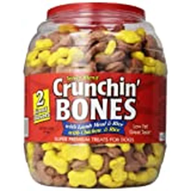 Triumph Crunchin Bones Barrel Dog Treat (Set of 2)