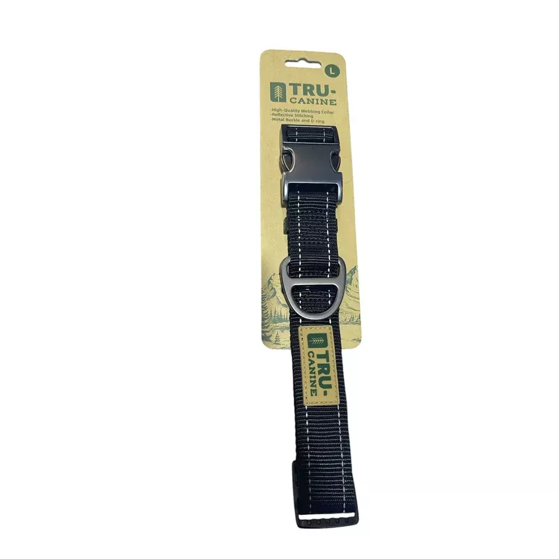 tru canine collar black color