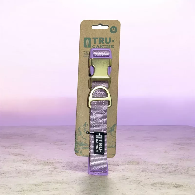 tru canine dog collar lavander