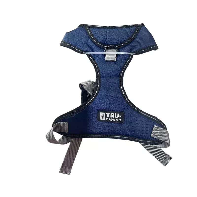 tru canine no pull harness blue