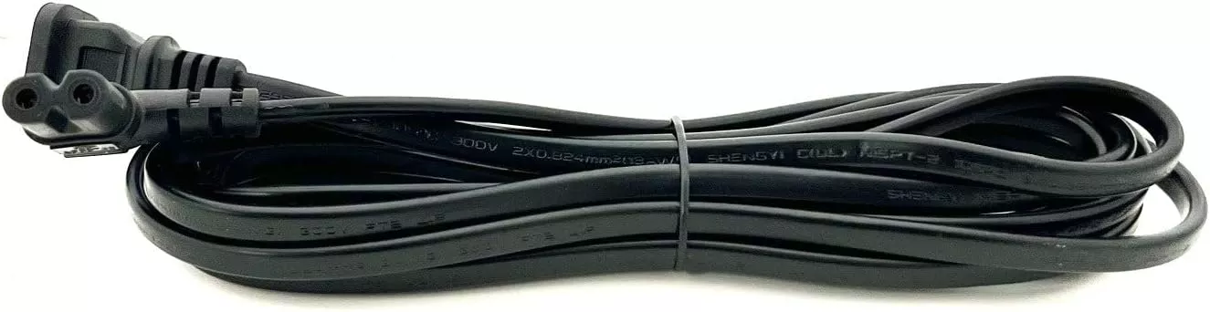[UL Listed] OMNIHIL Extra Long 10FT L-Shaped C7 Power Cord Replacement for Healthy Pet Simply Feed Dog and Cat Automatic Feeder Power Supply