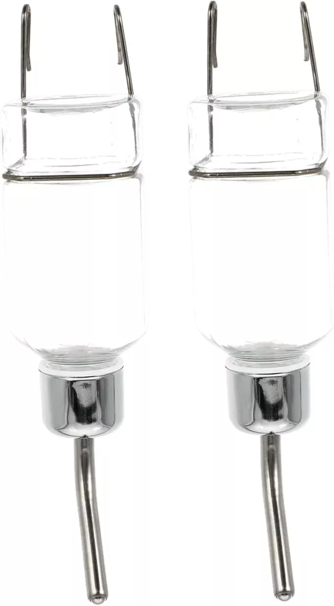 VANZACK 2 Pcs Hanging Automatic Pet Water Dispenser Capacity Water Feeder for Cats Dogs Leakproof Easy to Install Pet Drinking Fountain Supplies