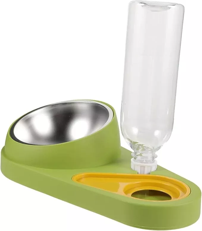 VANZACK Automatic Pet Feeder with Water Dispenser Lightweight and Pet Bowls for Dogs and Cats Elegant Design Easy to Use Prevents Spills for Home Use