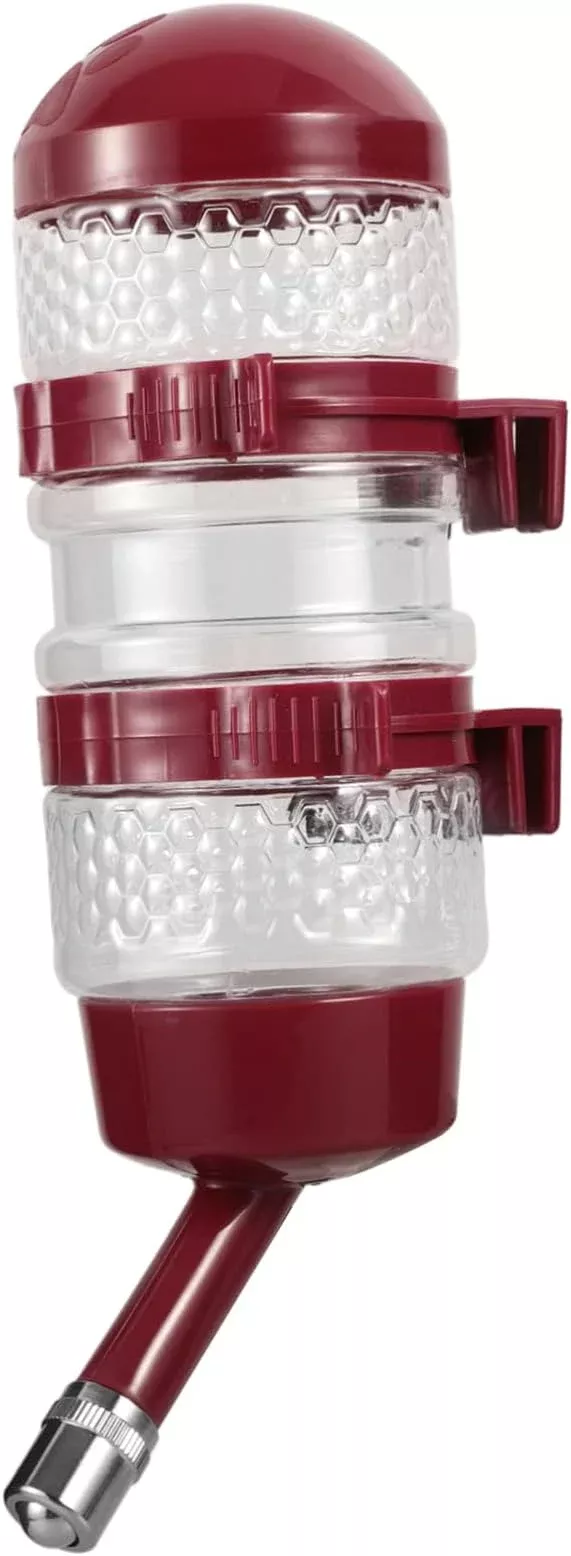 VANZACK Hanging Dog Water Dispenser Automatic Puppy Water Feeder for Cages Large Capacity Pet Waterer Easy Visibility for Cats and Dogs for Pets Home and Travel