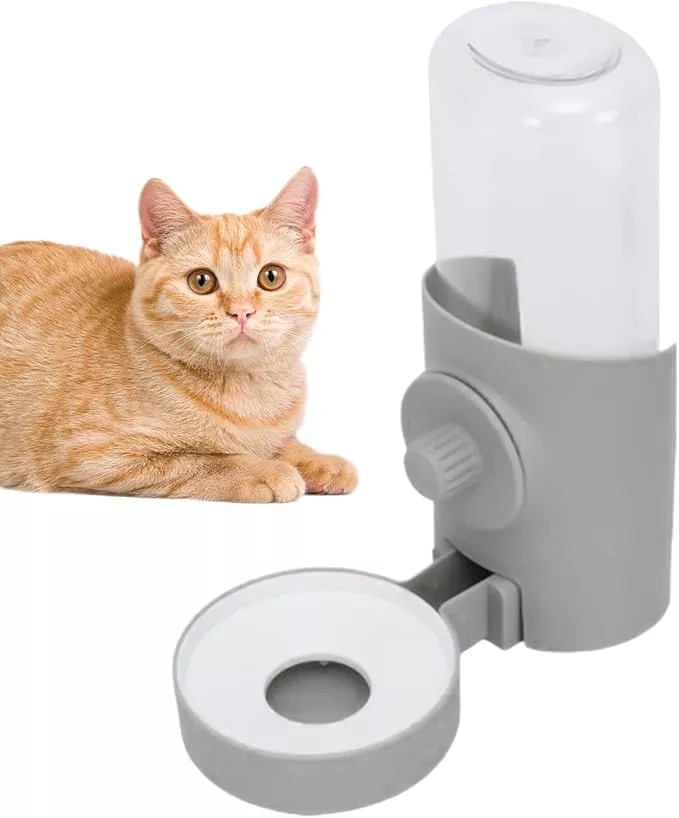 Water Bowl – Cats and Dogs, Detachable Drinking Tool, Automatic Pet Feeder, Design, Easy Clean Drinking Cup | Dog Cage Water Dispenser for Rabbits, Kittens, Puppies, Small Animals, Ind