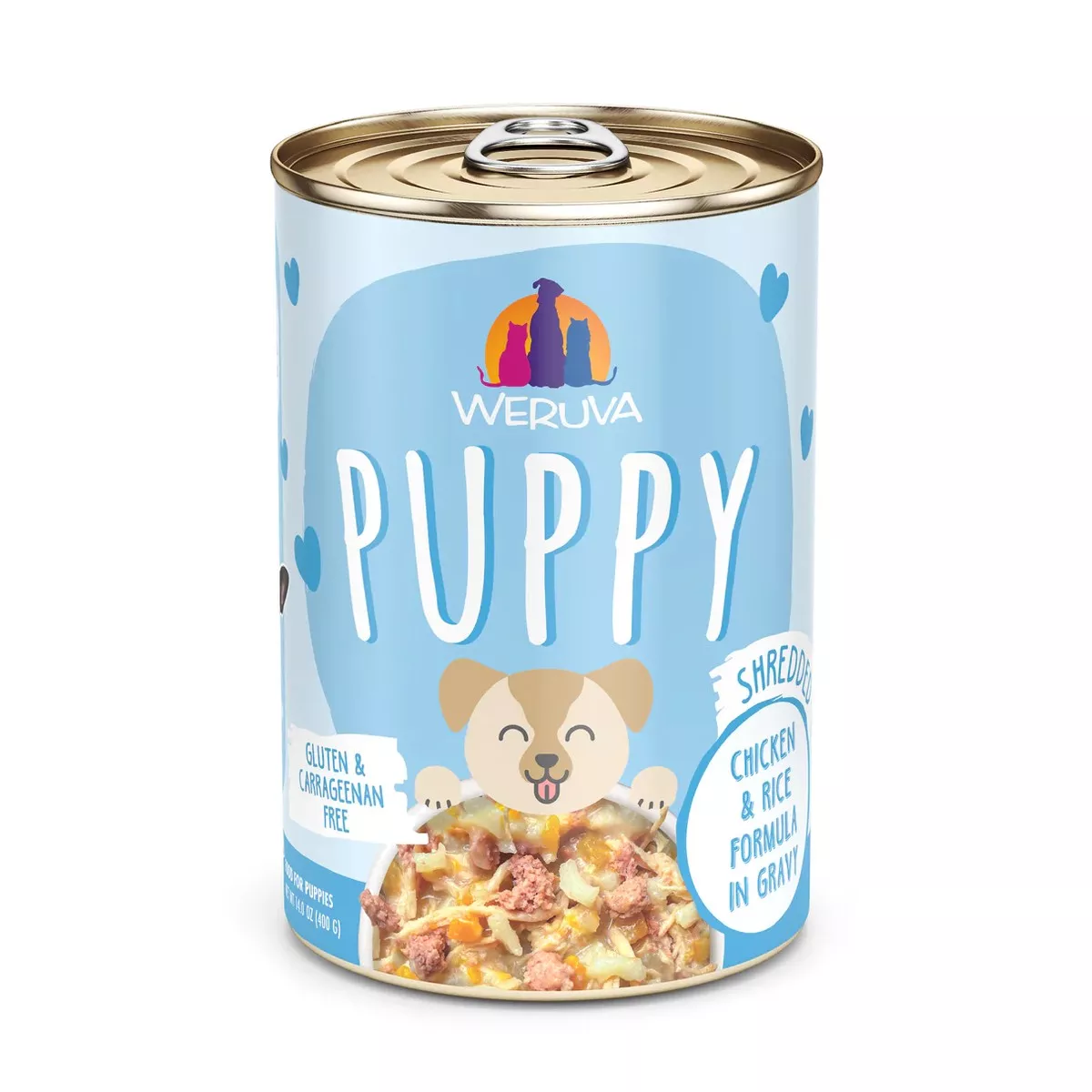 Weruva Puppy Shredded Chicken & Rice in Gravy