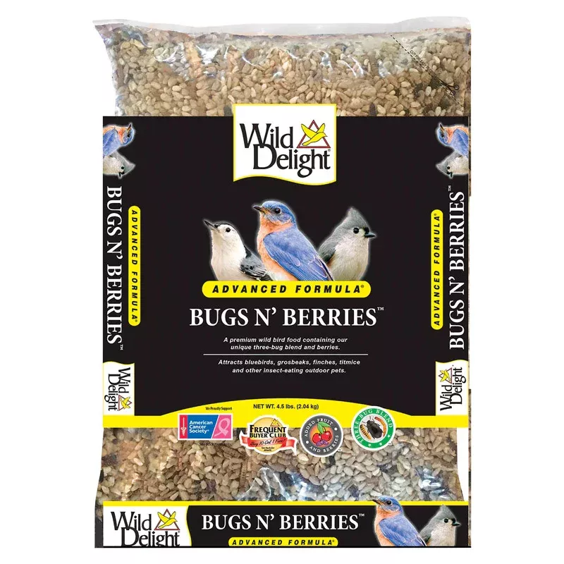 Wild Delight Advanced Formula Bugs N Berries Wild Bird Food 4.5 lb