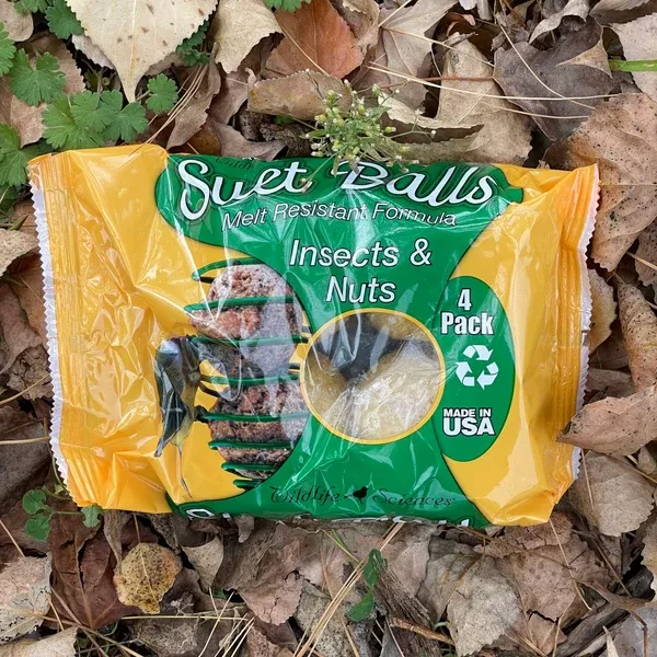 Wildlife Sciences Wrapped 4 Pack Insects & Nuts Suet Balls