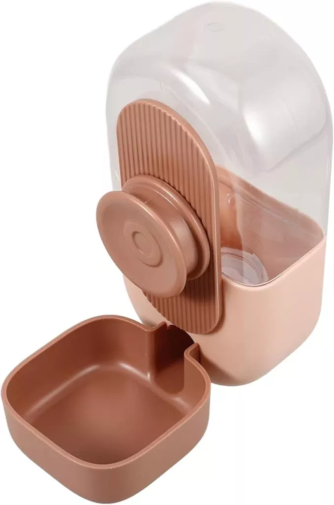 YARNOW Automatic Hanging PET Water Feeder Cage Mounted Dog Cat Water Dispenser Convenient Fill Design for Small Animals