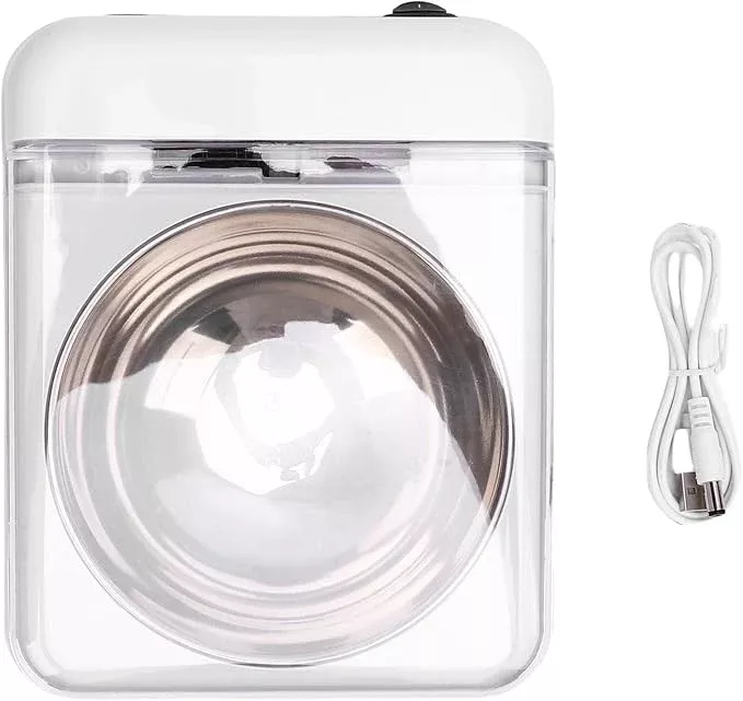 Zerodis 350ml Automatic Pet Feeder with Smart Infrared Sensor Lid, USB Rechargeable Food Dispenser for Dogs, Elevated Cat Food Bowl, Suitable for Indoor Camping Travel Cats Dogs Puppy,