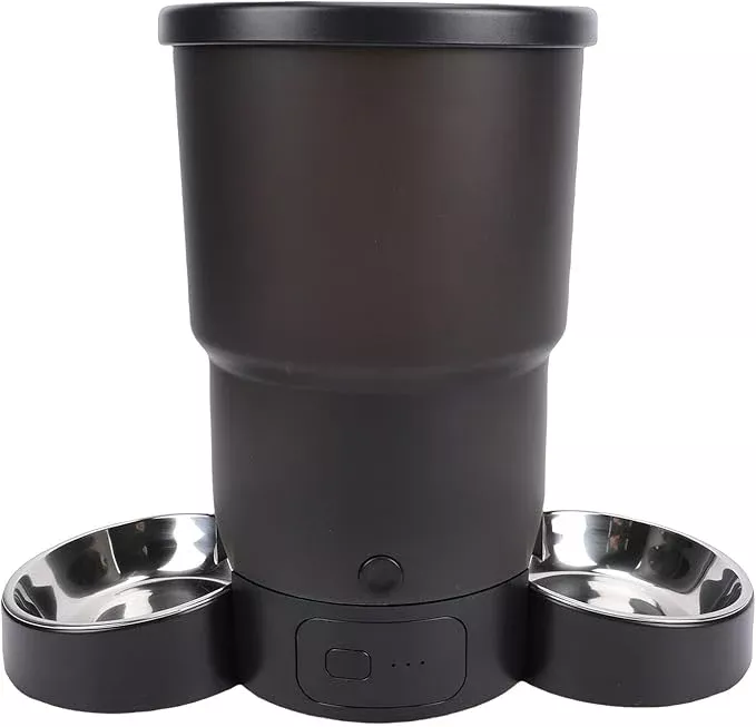 Zerodis Smart Dog Food Dispenser Plastic Portion Control and Timer Settings for Pet Feeding Ideal for Multi Cat Households Cat