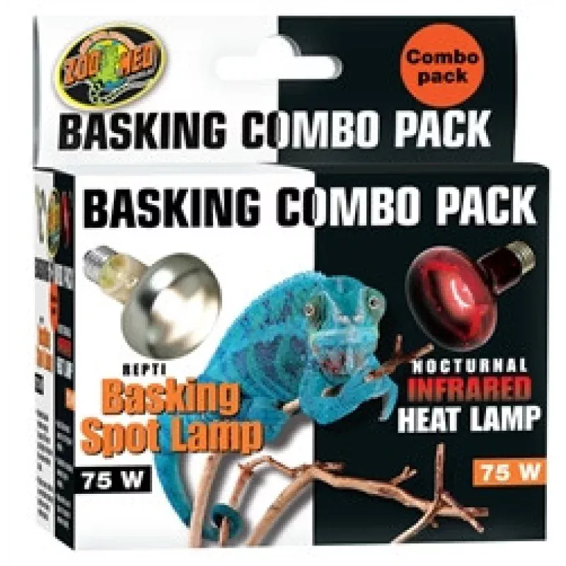 ZooMed Basking Day and Night Lamps Combo Pack 75 Watt