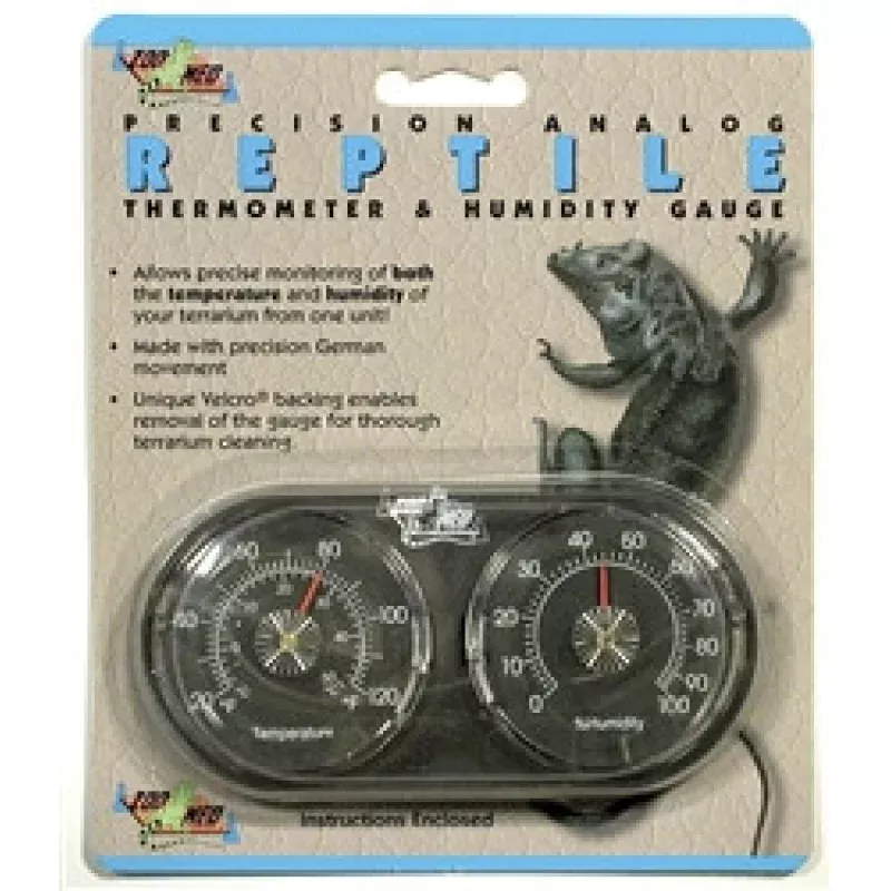 ZooMed Dual Analog Thermometer / Humidity Gauge