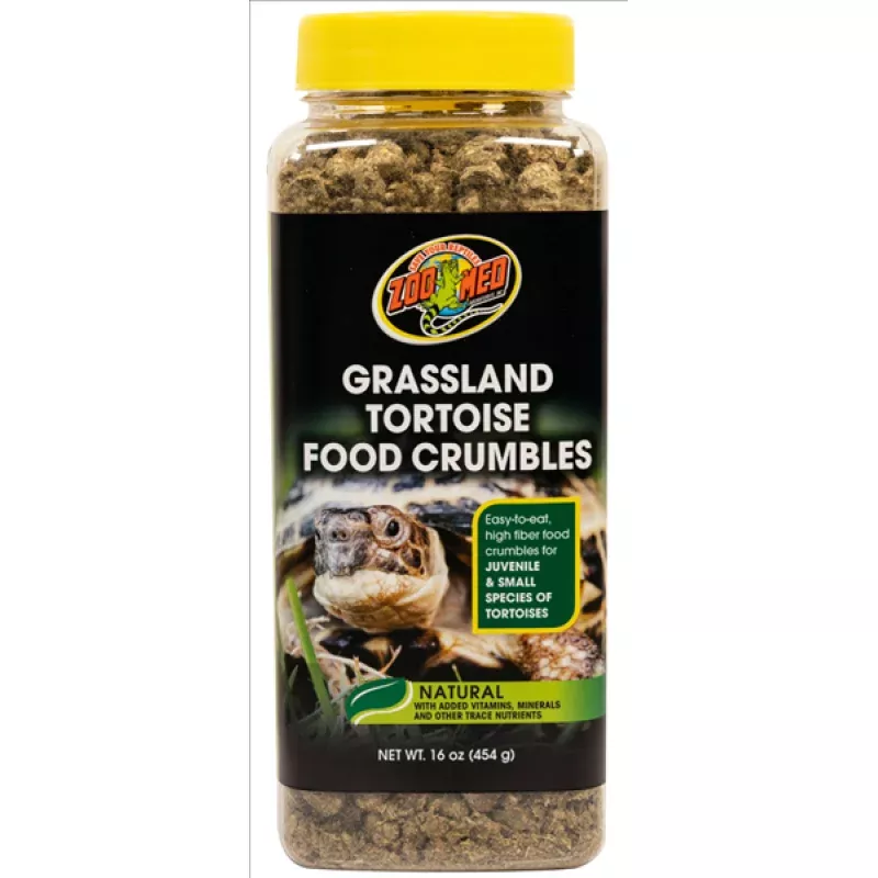 ZooMed Grassland Tortoise Food Crumbles 16oz