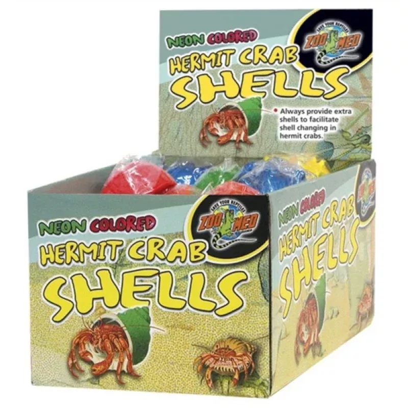 Zoomed Hermit Crab Neon Shells 36 PC