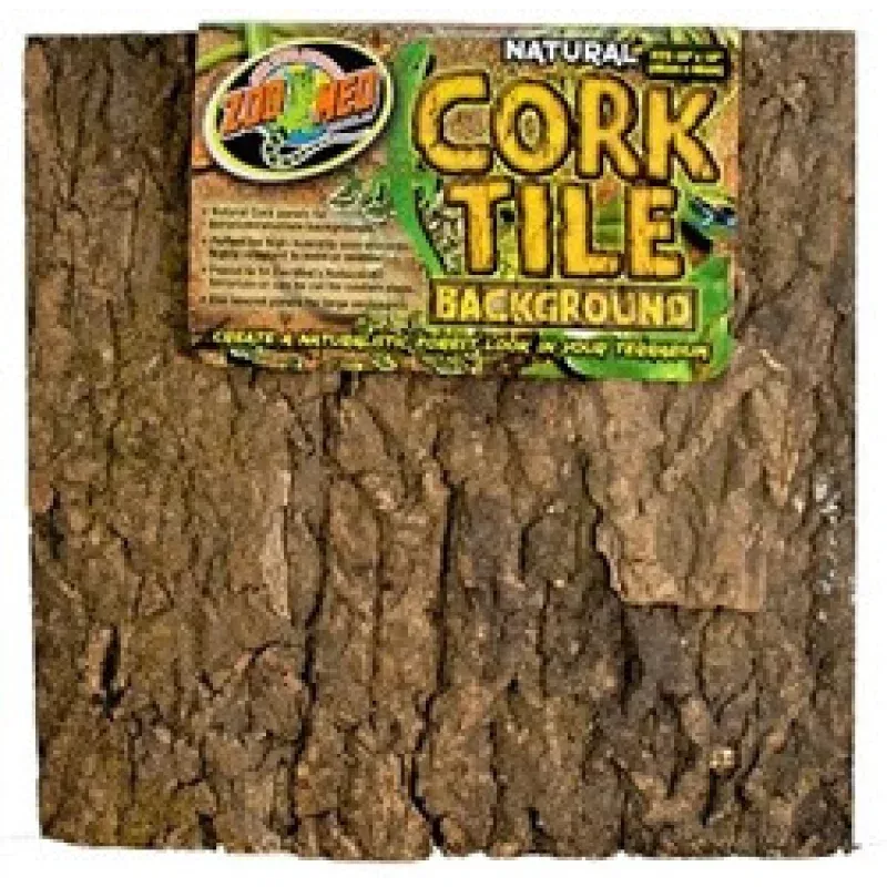 ZooMed Natural Cork Tile Background (18×18)