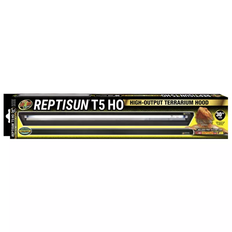 ZooMed Reptisun T5 HO Terrarium hood w/ 10.0 Bulb 30